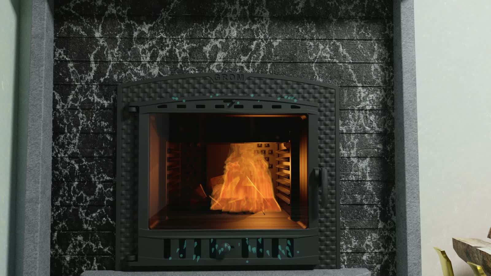 Печь ТехноЛит в готовом 3D-ролике